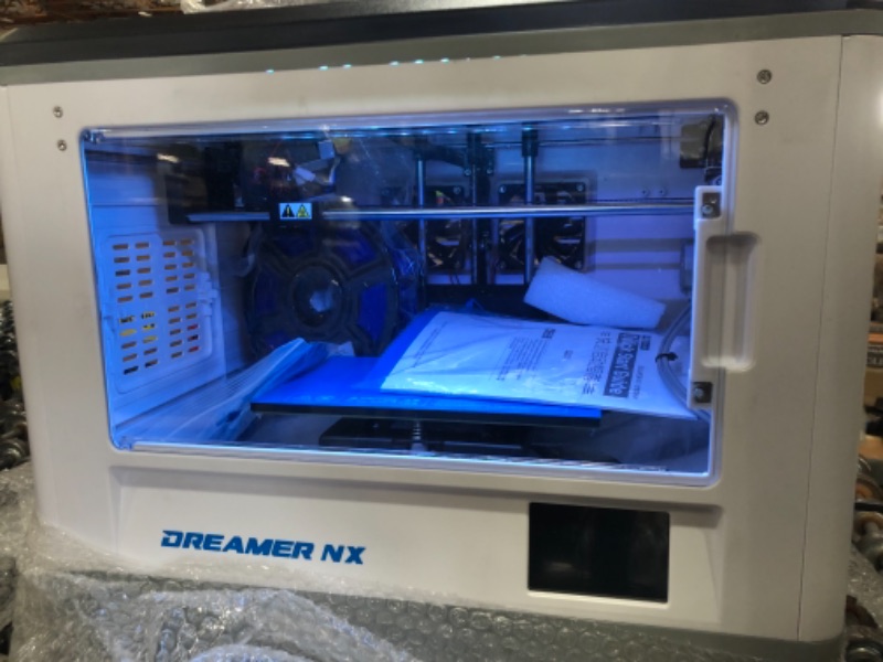 Photo 2 of Flashforge Dreamer NX 3D Printer Single-extruder Printer with Clear Door and Rear Fans

//TESTED AND FUNCTIONAL, DISPLAY SCREEN DOES NOT LIGHT UP 
