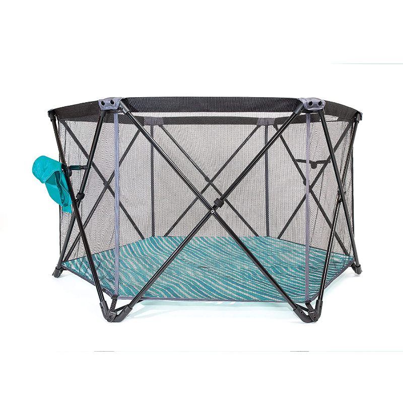 Photo 1 of Baby Delight Baby Delight Go With Me Haven Portable Playard, Standard, Teal, 49x28 Inch (Pack of 1)
