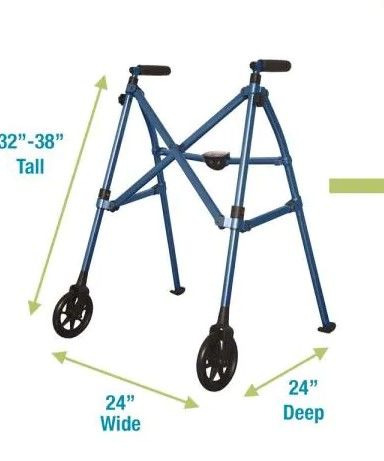 Photo 1 of ABLE LIFE Space Saver Walker in Cobalt Blue
