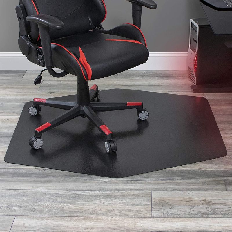 Photo 1 of ES Robbins Game Zone Chair Mat, 42" x 46", Black
