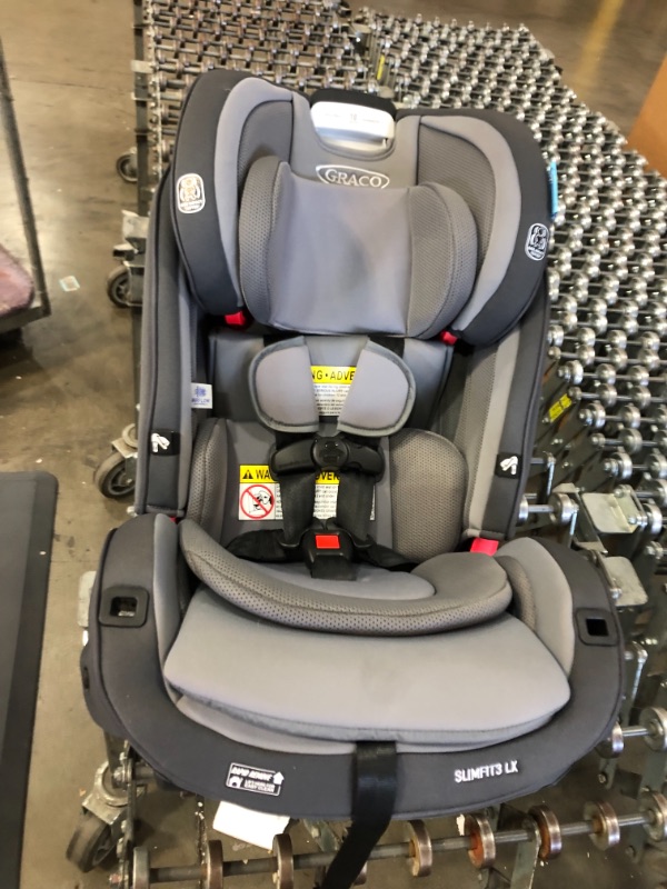 Photo 3 of Graco SlimFit3 LX 3 in 1 Car Seat | Space Saving Car Seat Fits 3 Across in Your Back Seat, Kunningham