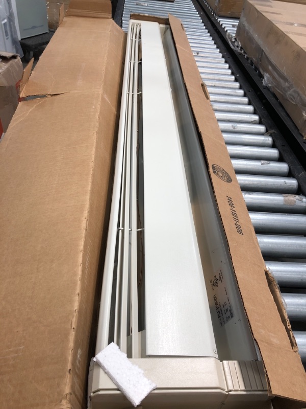 Photo 2 of Fahrenheat PLF Liquid Filled Electric Hydronic Baseboard Heater, 46 inches, Navajo White
