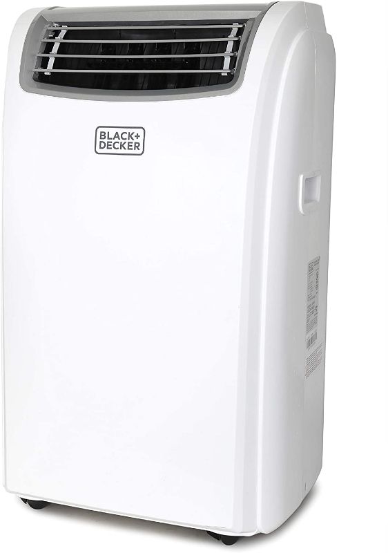 Photo 1 of BLACK+DECKER BPACT12HWT Portable Air Conditioner with Heat and Remote Control, 5,950 BTU DOE (12,000 BTU ASHRAE), White
