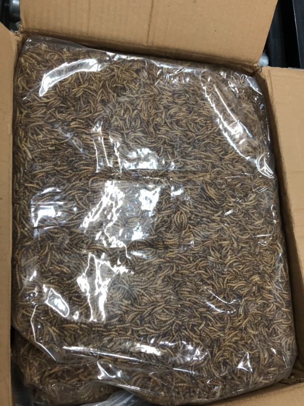 Photo 2 of 10lbs Bulk Non-GMO Dried Mealworms for Reptile , Tortoise ; Amphibian ,Lizard ;Wild Birds; Chichens; Duck etc
