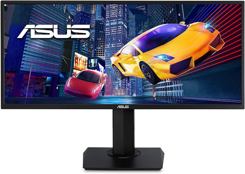 Photo 1 of ASUS VP348QGL 34” Ultra-Wide Freesync HDR Gaming Monitor 75Hz 1440P Eye Care DisplayPort HDMI,Black
