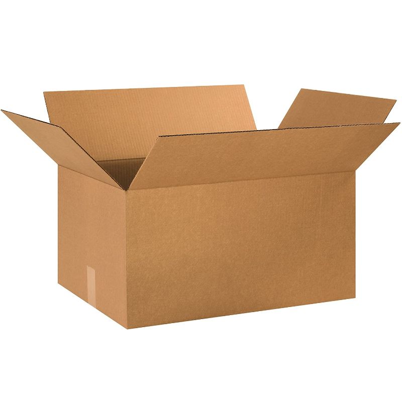 Photo 1 of 24 '' x 24 '' x 12 '' Corrugated Cardboard Box, MD242412, Pack of 15