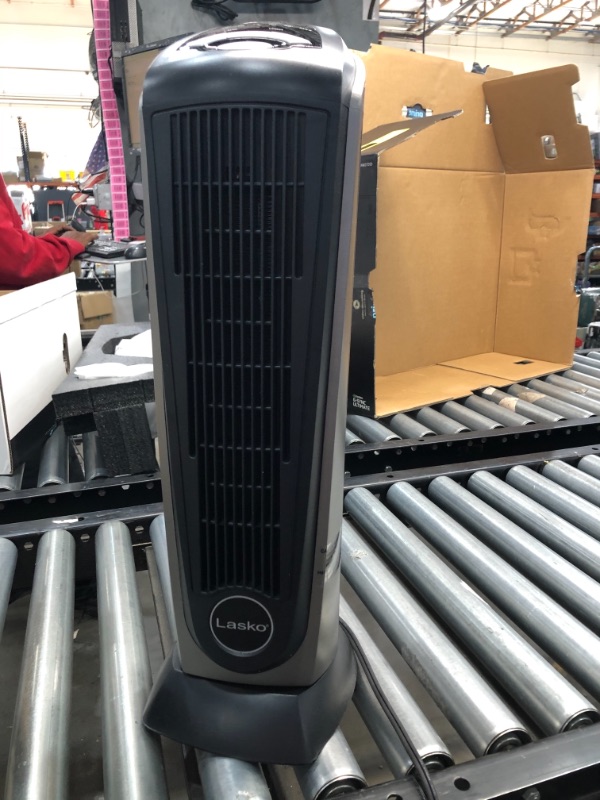 Photo 2 of Lasko 751320 Ceramic Tower Space Heater with Remote Control - Features Built-in Timer and Oscillation