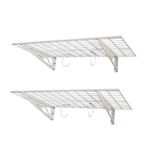 Photo 1 of 24? x 48? Wall Shelves (Two Pack with Hooks)