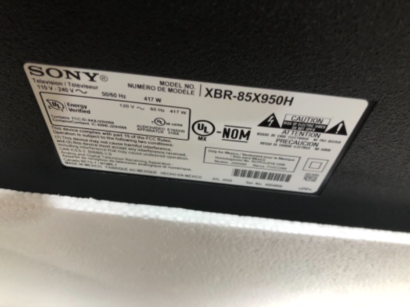 Photo 5 of Sony X950H 85-inch TV: 4K Ultra HD Smart LED TV with HDR and Alexa Compatibility - 2020 Model
