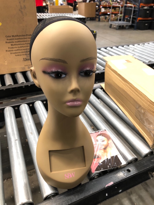 Photo 2 of 18" Female Life Size Mannequin Head for Wigs, Hats, Sunglasses Jewelry Display PD3R-24
