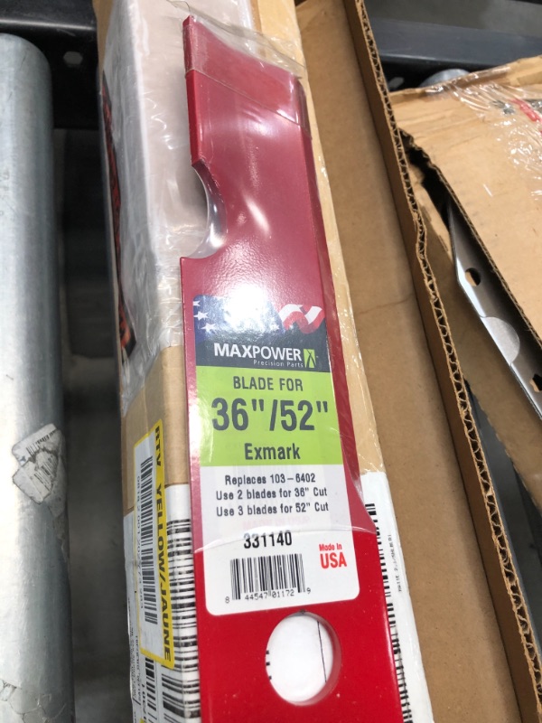 Photo 1 of 36 in. and 52 in. Mower Blade Cut Decks Replaces Exmark OEM 1036402, Toro OEM 109687303 and Windsor OEM 502306