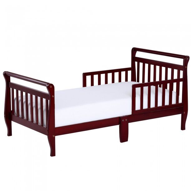 Photo 1 of Dream On Me Sleigh Toddler Bed, Cherry