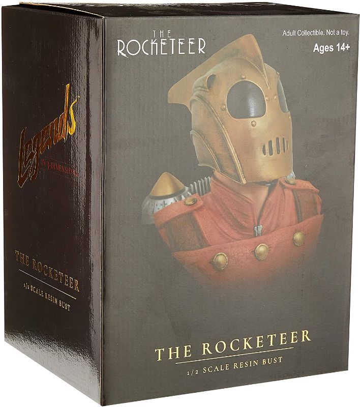 Photo 1 of DAMAGED DIAMOND SELECT TOYS The Rocketeer Legends in 3-Dimensions 1:2 Scale Bust, Multicolor, 10 inches
