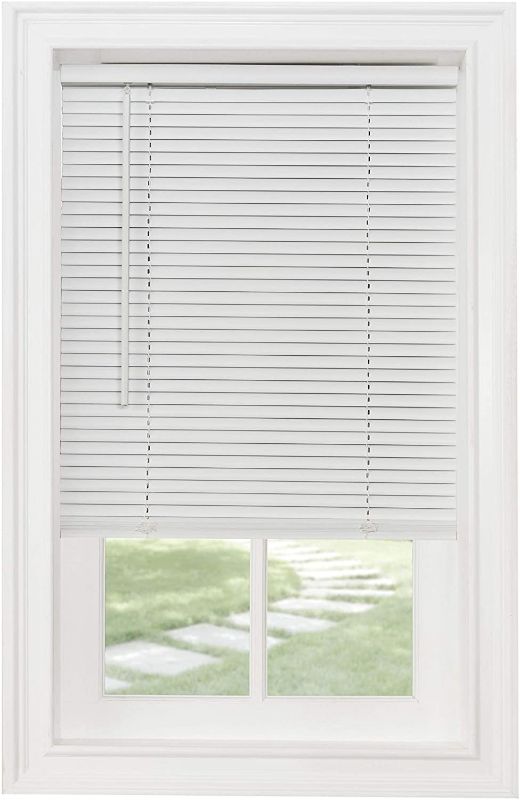 Photo 1 of Achim Home Furnishings Cordless Morningstar 1" Light Filtering Mini Blind, Width 47inch, Pearl White
