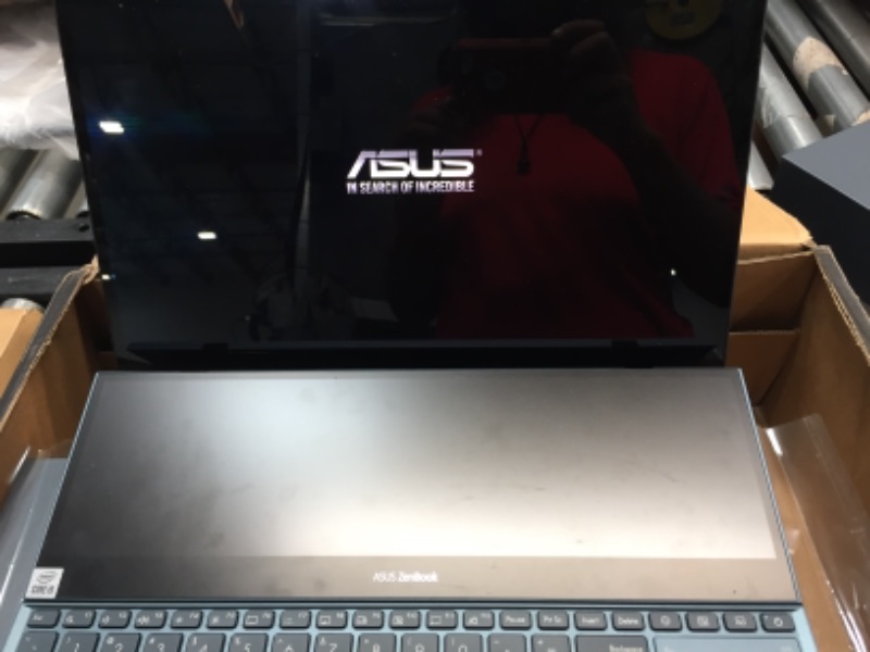 Photo 2 of ASUS ZenBook Pro Duo 15 OLED UX582 Laptop, 15.6” OLED 4K UHD Touch Display, Intel Core i9-10980HK, 32GB RAM, 1TB SSD, GeForce RTX 3070, ScreenPad Plus, Windows 10 Pro, Celestial Blue, UX582LR-XS94T
****BRAND NEW***
