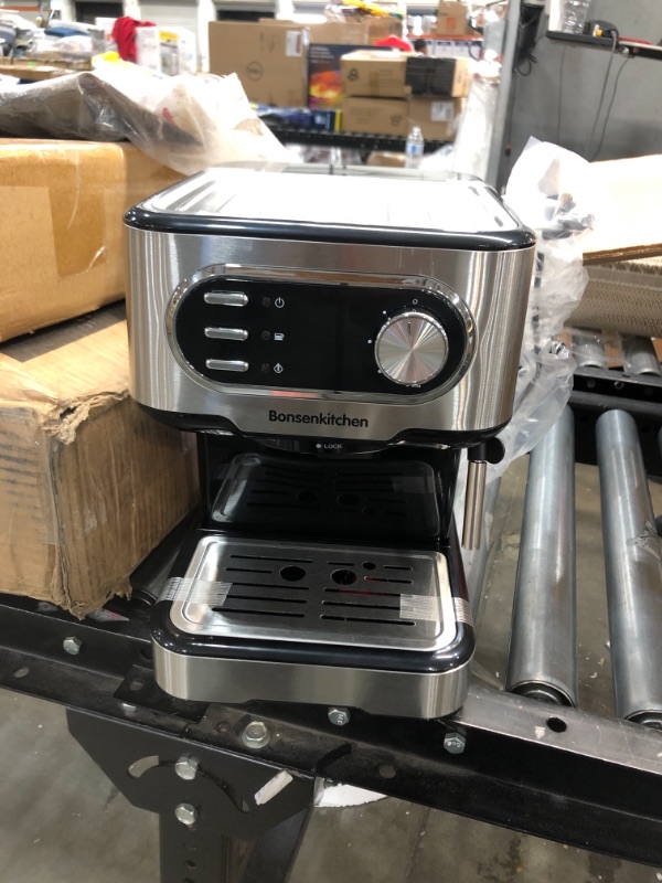 Photo 2 of Espresso Machine 20 Bar Expresso Coffee Maker with Milk Frother Wand, Fast Heating Automatic Coffee Machines for Espresso, Cappuccino Latte and Macchiato, 1450W
