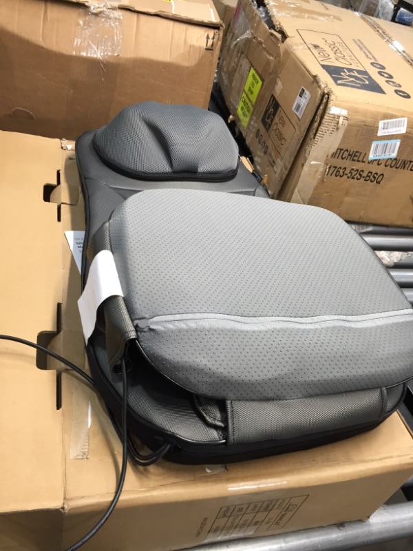 Photo 2 of Snailax shiatsu Neck & Back Massager with Heat, Full Back Kneading Shiatsu or Rolling Massage, Massage Chair pad with Height Adjustment, Back Massager for Neck and Shoulder
