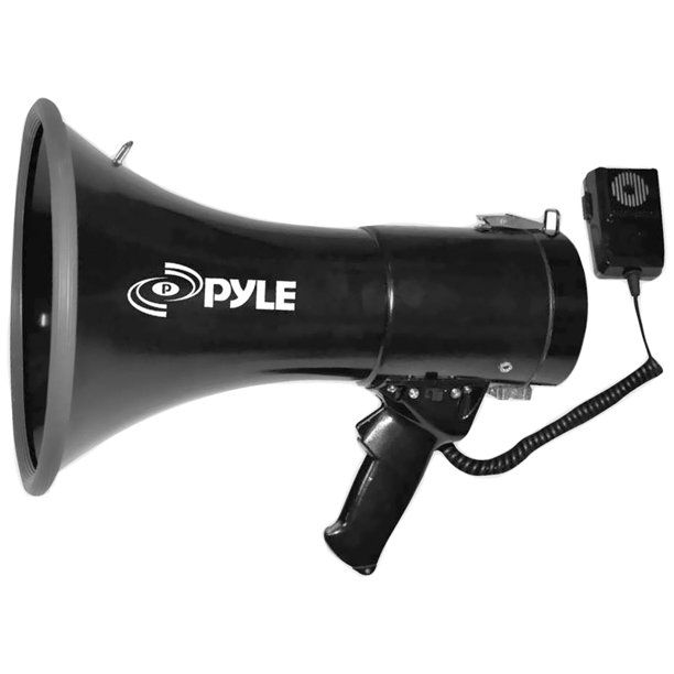 Photo 1 of Pyle Pro PYRPMP53IN 50-Watt Megaphone Bullhorn with Aux, Siren & Talk Modes
