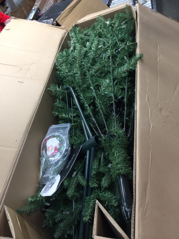 Photo 1 of Mr. Christmas Alexa Compatible RGB Vermont Spruce LED Christmas Tree, Nine Foot Artificial Tree, 9' – A Certified for Humans Device