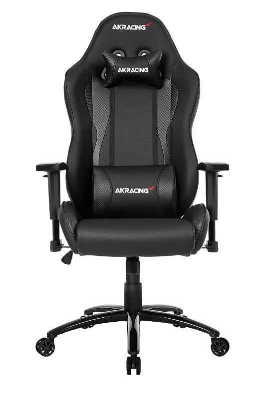 Photo 1 of AKRacing NITRO Gaming Chair with High Backrest, Recliner, Swivel, Tilt, Rocker & Seat Height Adjustment Mechanisms, 5/10 Warranty - Carbon Black - PC; Mac; Linux
