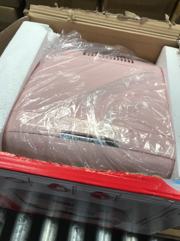 Photo 2 of Frigidaire Portable Retro 12-Can Mini Refrigerator, EFMIS462, Pink