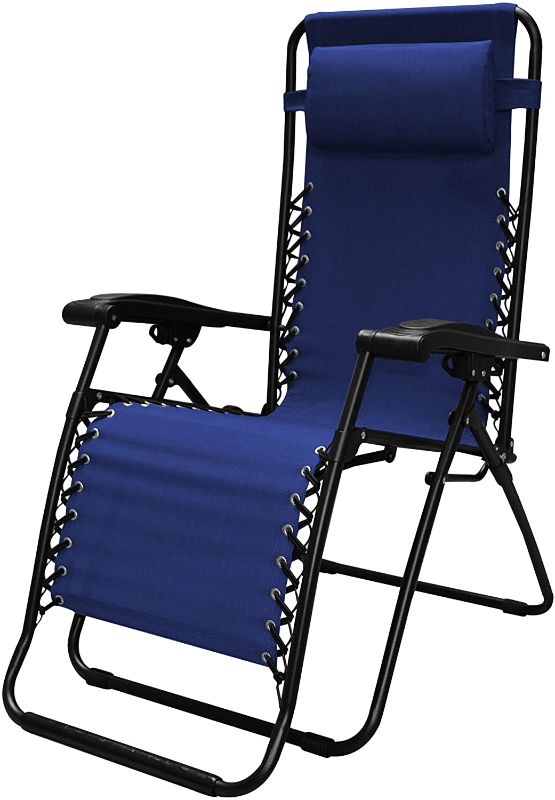 Photo 1 of Caravan Sports Infinity Zero Gravity Chair, Blue, 1-Pack
