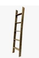 Photo 1 of 47' WOODEN GREY LADDER**