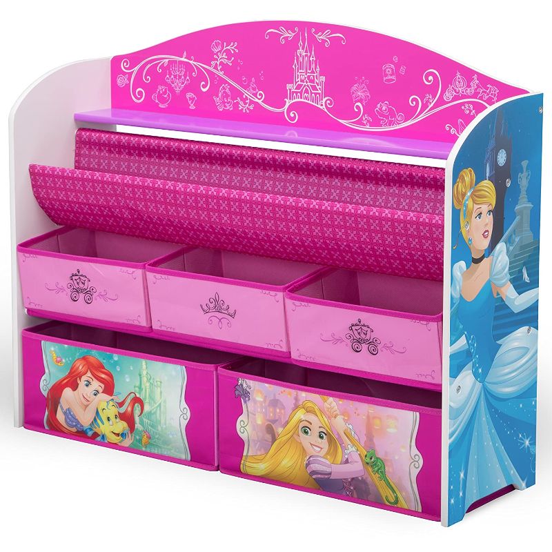 Photo 1 of Delta Children Deluxe Book & Toy Organizer, Disney Princess
**MISSING SOME HARDWARE**
