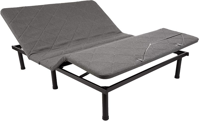 Photo 1 of Amazon Basics Adjustable Bed Base with Head and Foot Incline, Remote Control - FULL
