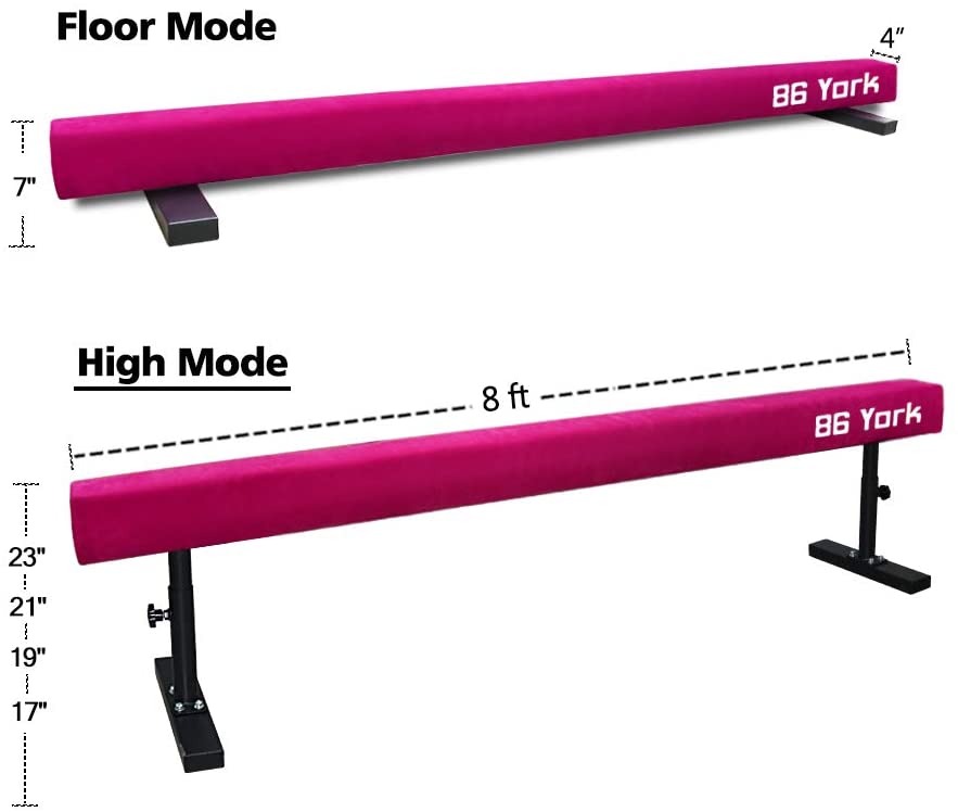 Photo 1 of 86 York Adjustable Balance Beam Gymnastic Equipment for Kids Home Practice 8 ft Long
**MISSING COMPONENTS**