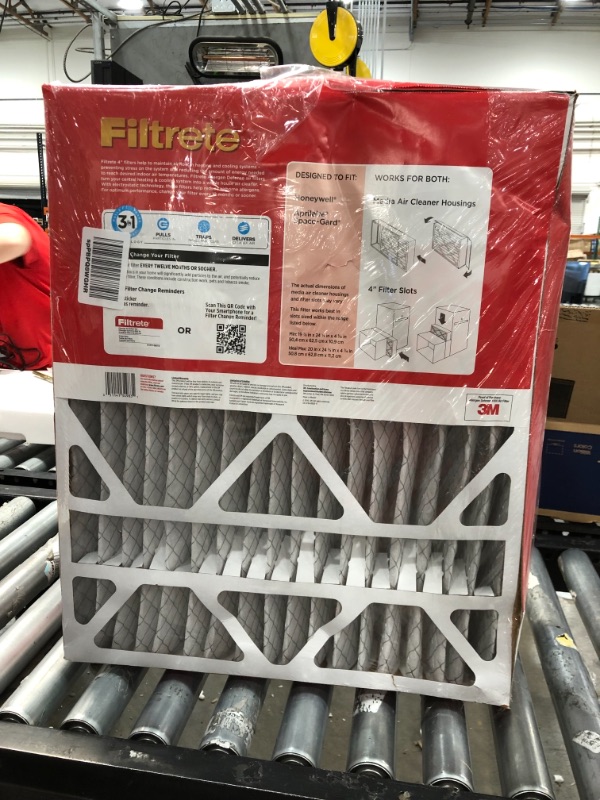 Photo 6 of 3M Filtrete 20 in. W X 25 in. H X 4 in. D Pleated Air Filter
