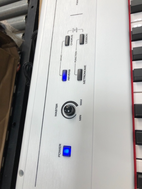 Photo 3 of Alesis Recital White | All White 88-Key Digital Piano / Keyboard with Full-Size Semi-Weighted Keys, Power Supply, Built-in Speakers and 5 Premium

//NEW! TESTED, POWERS ON !