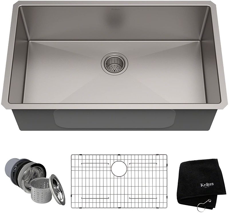 Photo 1 of 16 Gauge Undermount Single Bowl Stainless Steel Kitchen Sink