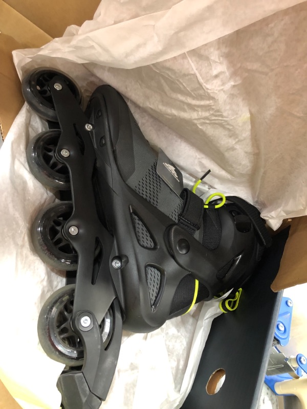 Photo 2 of Rollerblade Macroblade 80 Men's Adult Fitness Inline Skate, Black and Lime, Performance Inline Skates SIZE 12 