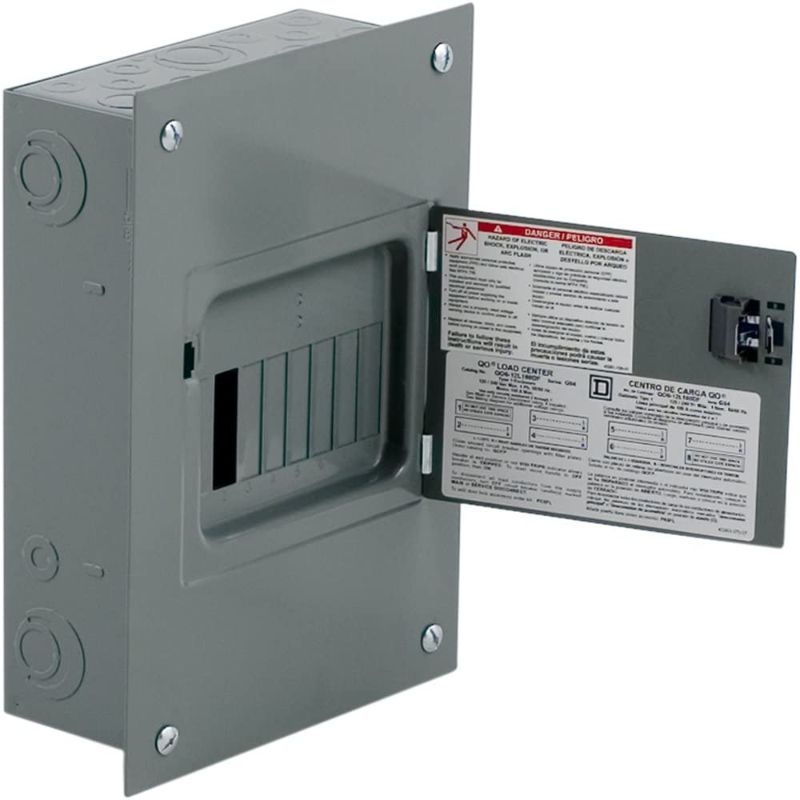 Photo 1 of Square D by Schneider Electric QO612L100DF Square D, QO, 100A, 6 Space 12 Circuit Fixed Main Lugs Indoor Load Center
