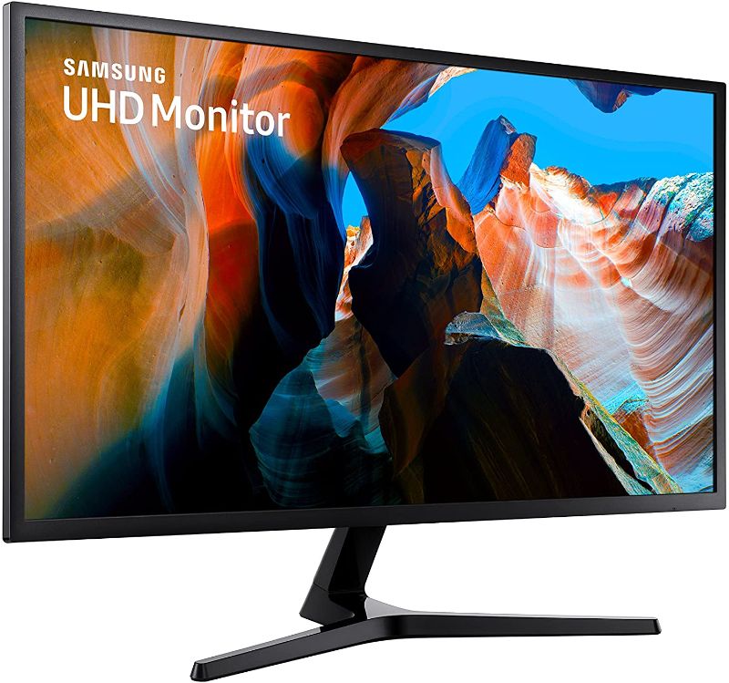 Photo 1 of SAMSUNG 32 inch UJ59 4k monitor (LU32J590UQNXZA) - UHD, 3840 x 2160p, 60hz, 4ms, Dual monitor, laptop monitor, monitor stand / riser / mount compliant, AMD FreeSync, Gaming, HDMI, DP, Black
