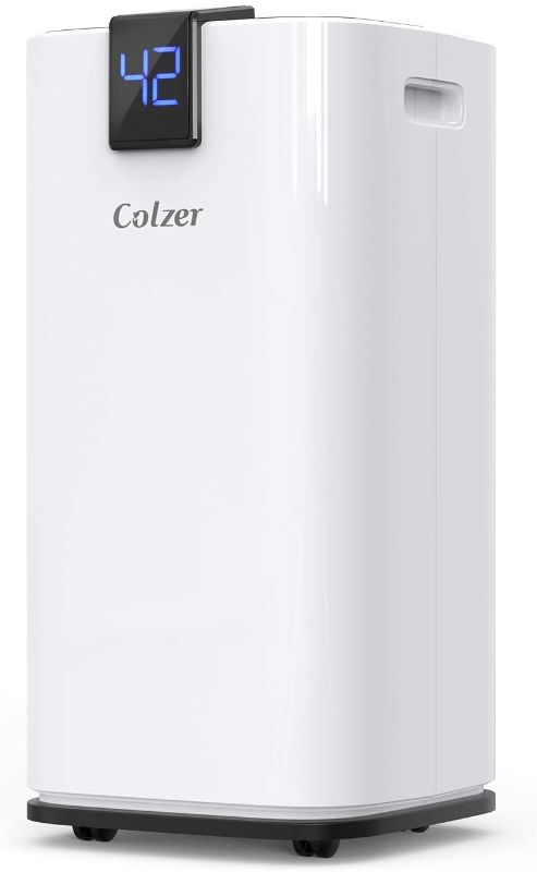 Photo 1 of COLZER 70 Pints 4,500 SQ FT Home Dehumidifiers for Basements & Large Rooms, Large Removal Capacity with 7.4-Pint Water Bucket & Continuous Drain Hose for Self-draining
