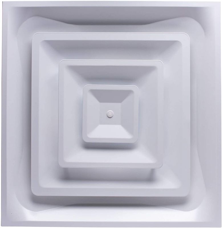 Photo 1 of Accord Ventilation ABCD2X2 Ceiling Diffuser, 24" x 24", White
