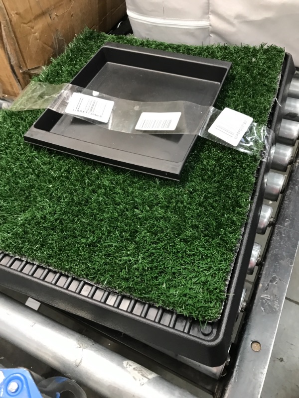 Photo 2 of Artificial Grass Puppy Pad for Dogs and Small Pets – Portable Training Pad with Tray – Dog Housebreaking Supplies by PETMAKER