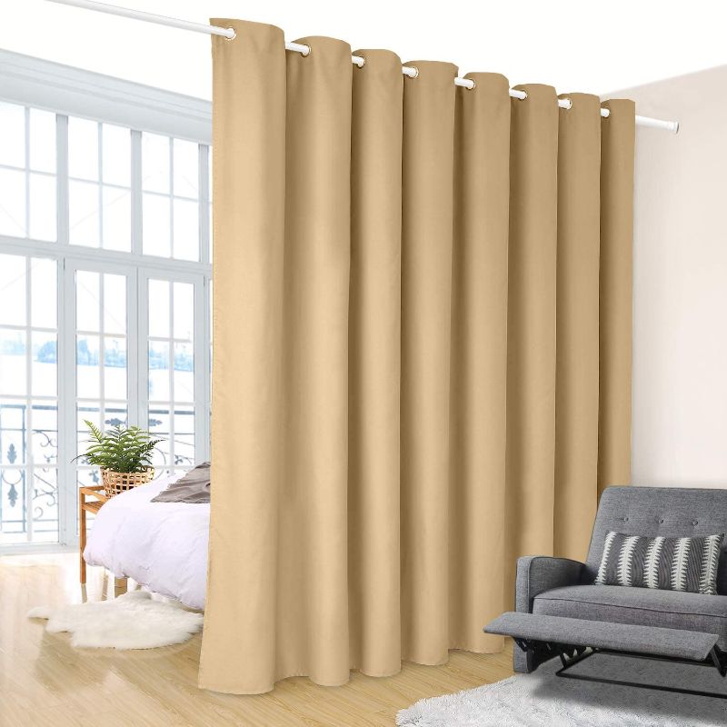 Photo 1 of ASHLEYRIVER Room Divider Tension Curtain Rod,Tension Shower Window Curtain Rod,No Drilling,Very Secure-28-43Inch,White
