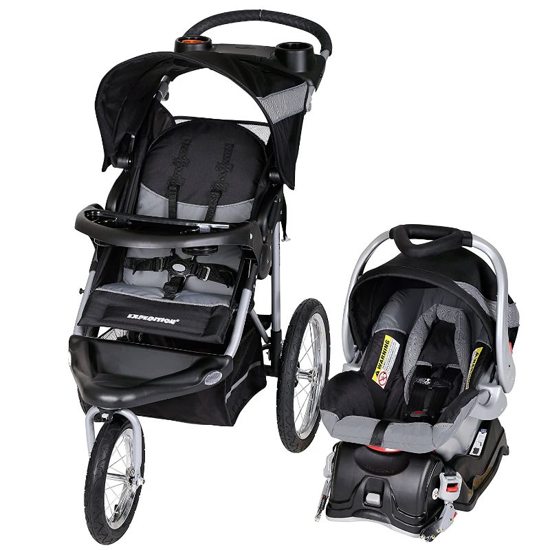 Photo 1 of Baby Trend Expedition Jogger Travel System, Millennium White
