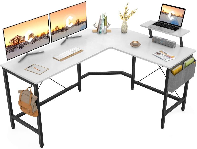 Photo 1 of L-Shaped Computer Office Desk, Corner Gaming Desk  (Parts Only)