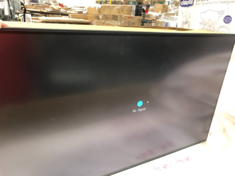 Photo 2 of LG 32UL950W 32'' Class UltraFine 4K UHD LED Monitor with Thunderbolt 3 (31.5'' Diagonal)
//previously open //writing on it, shown in picture //tested power on 