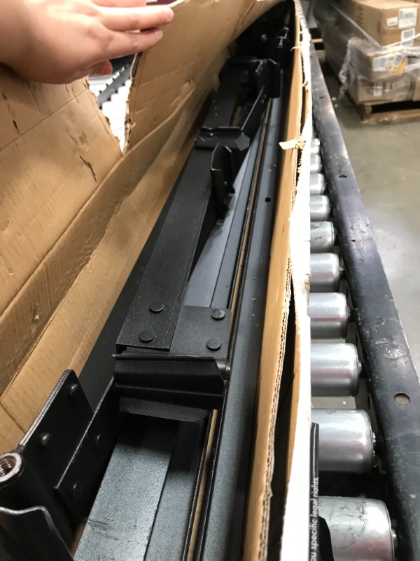 Photo 1 of STRUCTURES STEELOCK Headboard-Footboard Super Duty Steel Wedge Lock Metal Bed Frame with Adjustable Height Glides - Functions as Bed Rails - Twin
//missing hardware //loosed components 