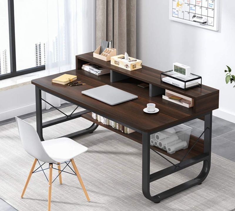 Photo 1 of Goodan Computer Desk for Home Office with Storage Modern Simple Study Desks Small Spaces Laptop Table
