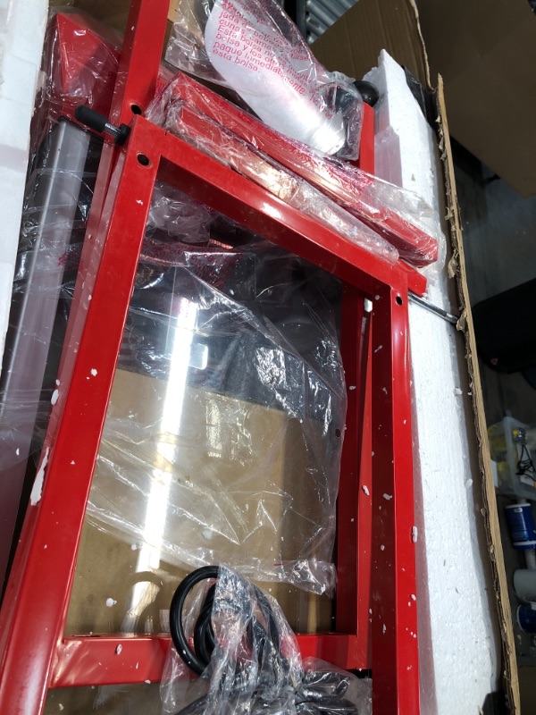 Photo 1 of Movie Night Popcorn Popper Machine With Cart-Makes Approx. 3 Gallons Per Batch- by Superior Popcorn Company- (8 oz., Red)
