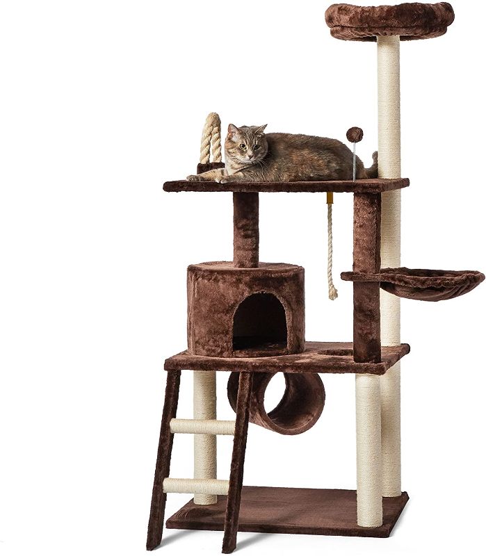 Photo 1 of Amazon Basics Multi-Level Cat Tree with Scratching Posts
