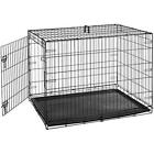 Photo 1 of AmazonBasics Folding Cage Crate Large Pet Dog Single-door Metal Portable 42x28
