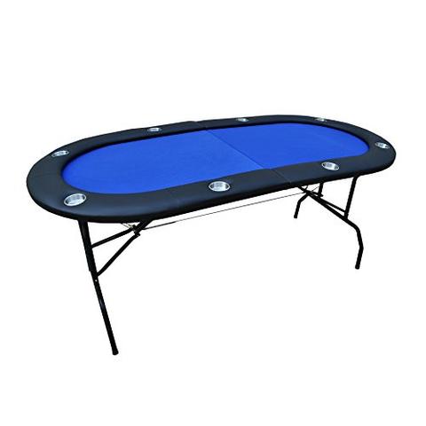 Photo 1 of 73" Light Series Poker Table with Padded Rails Cup Holders Felt Foldable Legs
