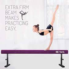 Photo 1 of 86 York Adjustable Balance Beam Gymnastic Equipment for Kids Home Practice 8 ft Long (Light Purple)
